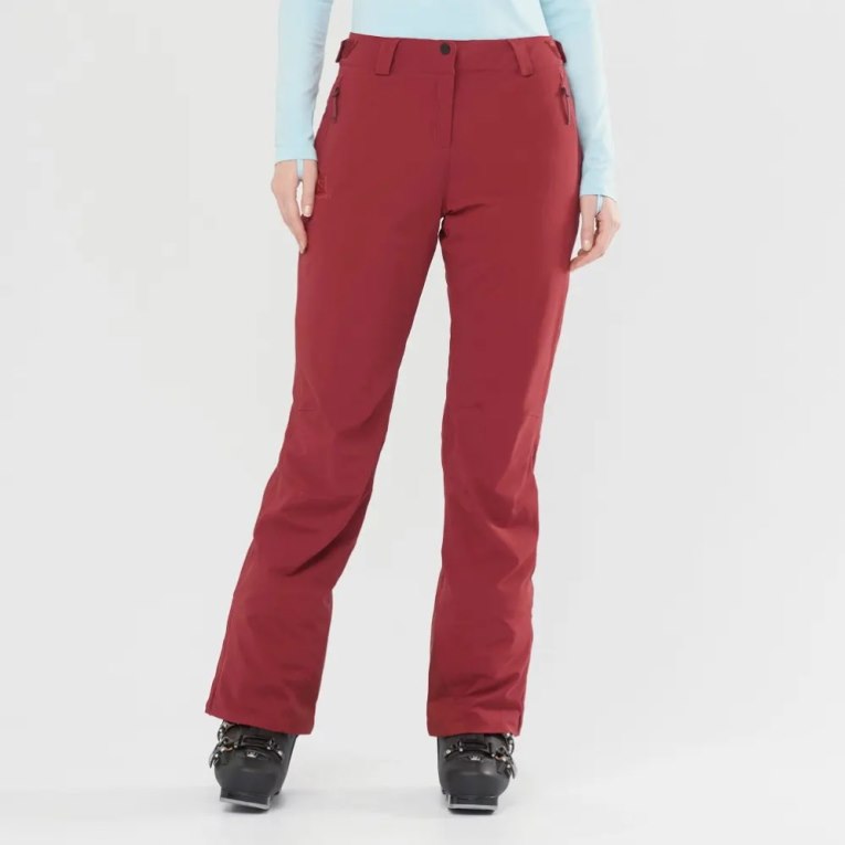 Red Salomon The Brilliant Women\'s Ski Pants | IE IL0257